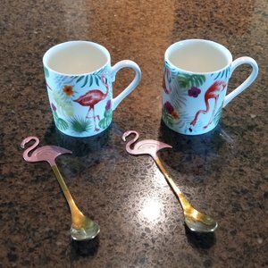 Harvest Green Studio Espresso Cups and Spoons Set